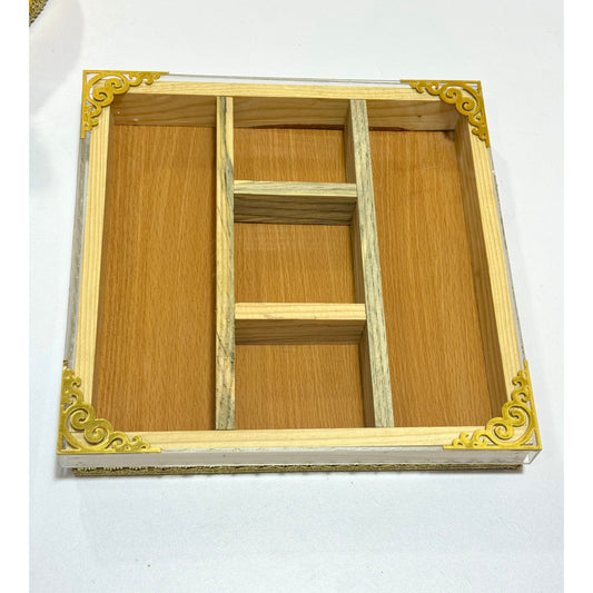 Premium Dry Fruit Wedding Gift Tray | Elegant Mehndi & Barat Gift Set
